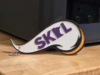Minnesota Vikings SKOL bag tag