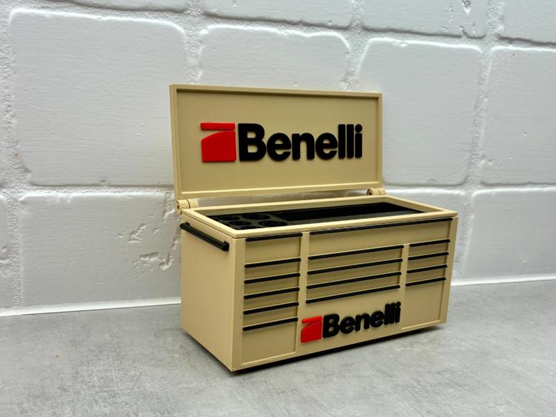 Benelli Shotgun inspired toolbox desk organizer