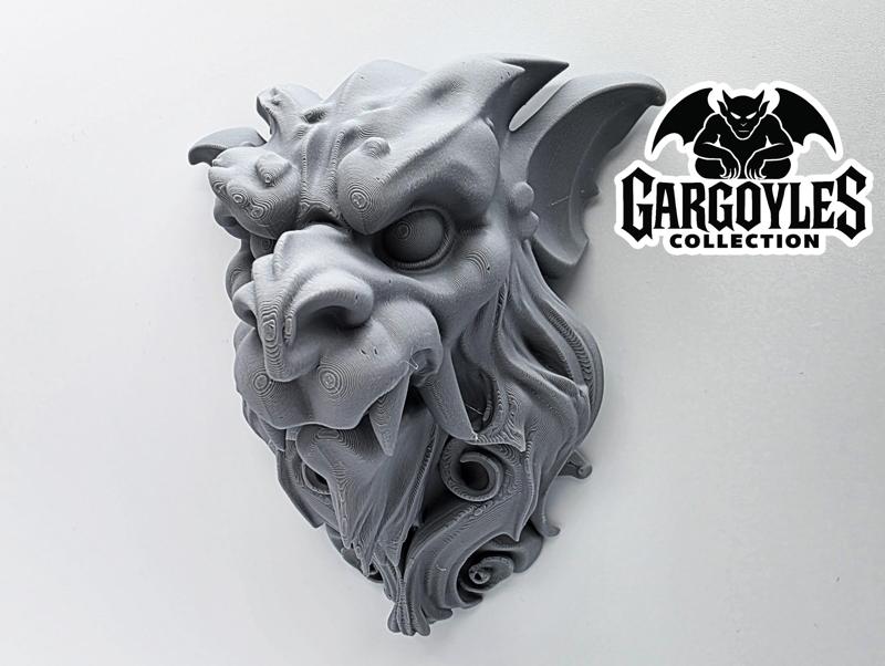 Stone Gargoyle Face - Wall Mount