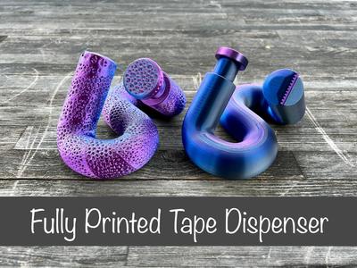 Piper, the Twisty Tube - 3d printed tape dispenser