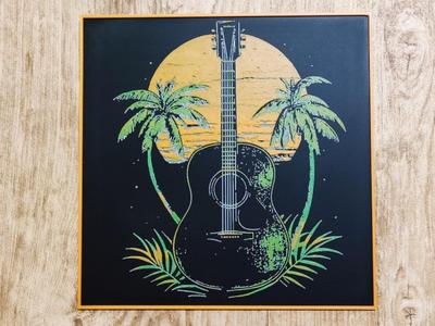 Guitar sunset - hueforge