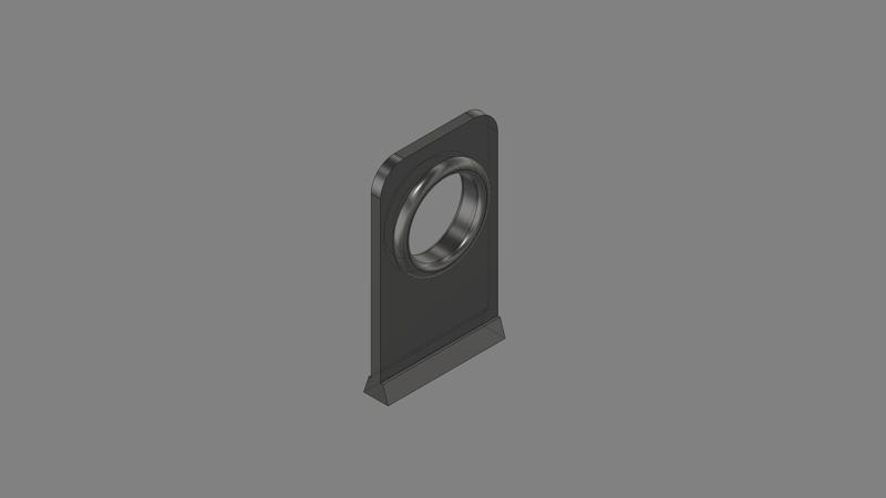 Shutter handle for caravan