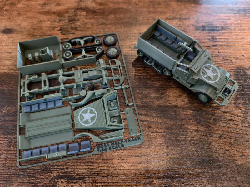 M2A1 HALF-TRACK KIT CARD 1:64 SCALE