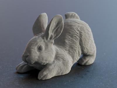 Cute easter Bunny Rabbit stretching sculpture / Süßer Osterhase streckt sich