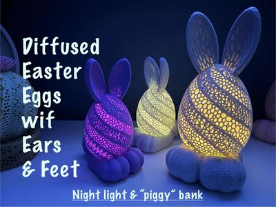 Easter Bunny Egg Bank Lamp