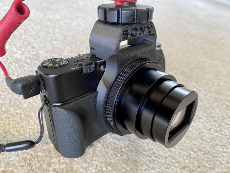 Sony DSC-RX100 m7 tool free cold shoe adapter (Print-in-Place)