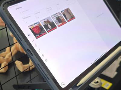 Market Tablet Stand For Box Storage