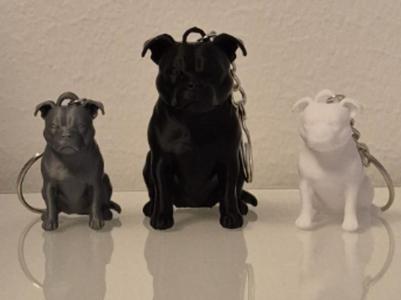 Staffordshire Bull Terrier Keychain