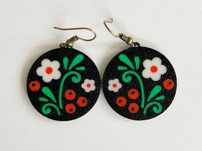 Khokhloma earrings
