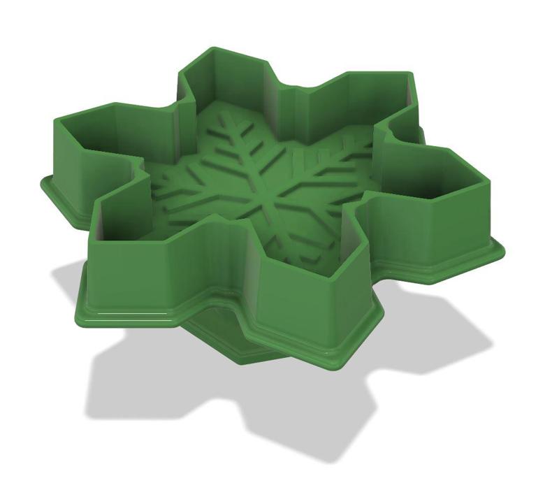 Baking - Cookie Cutter + Stamp Combo - Snowflake