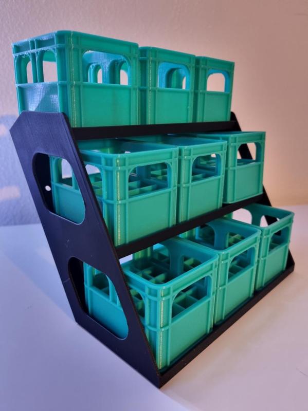 Beer Crate Battery Shelf