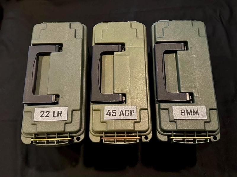 Ammo Box Tags - Magnetic & Glue On
