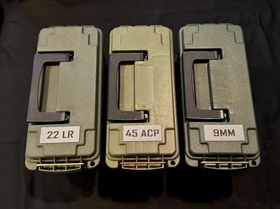 Ammo Box Tags - Magnetic & Glue On