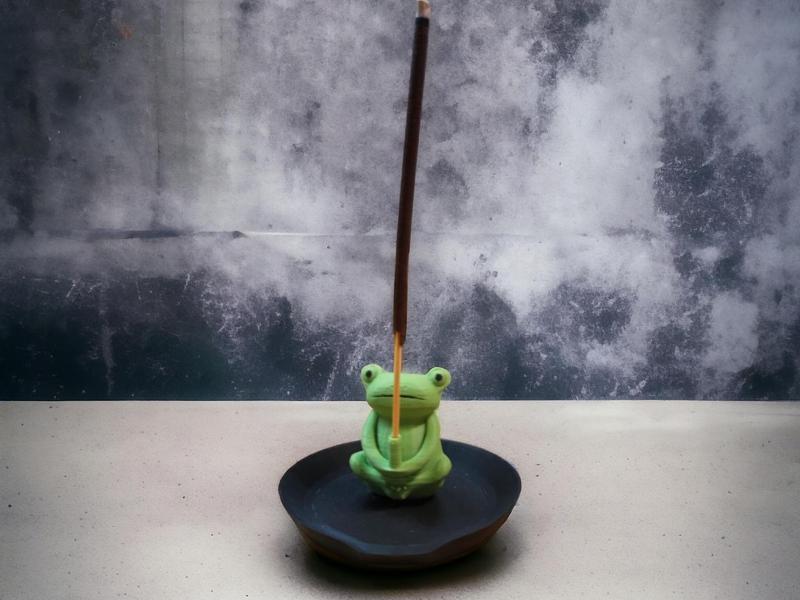 "Zen Frog" Incense Holder