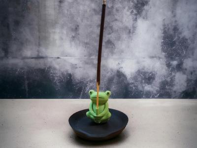 "Zen Frog" Incense Holder