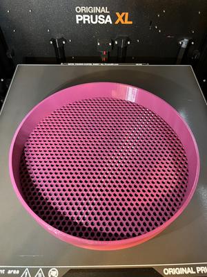 Sieve D=250mm - 5mm honeycomb holes