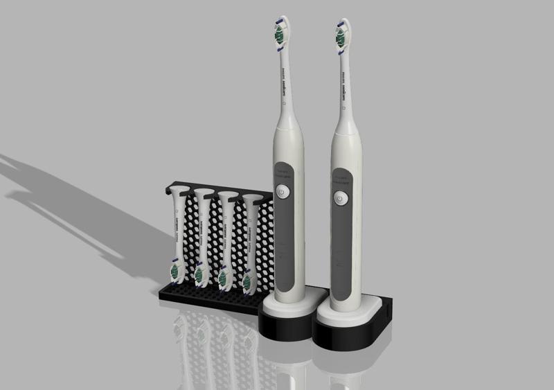 Philips Sonicare (7300) Dualstand, 4 Brushes (Honeycom)