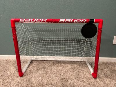 Mini hockey target for net
