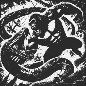 Clash of Titans Gorilla vs Anaconda! Lamp/Deco (DIY)