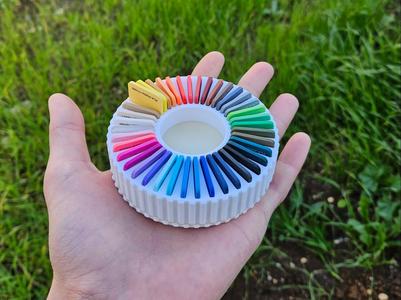 Mini Filament Swatch Lifting Spinning Display