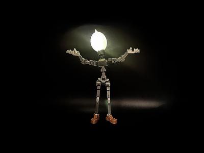Glowing poseable Little Helper - Helferlein 13 
