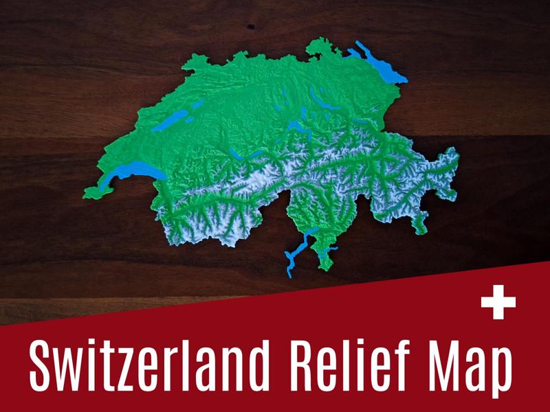 Swiss Relief Map