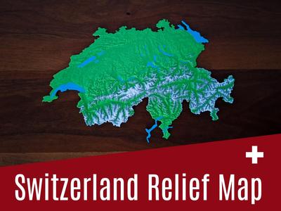 Swiss Relief Map