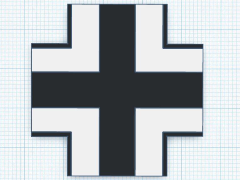 WW2 German Cross ID marking 