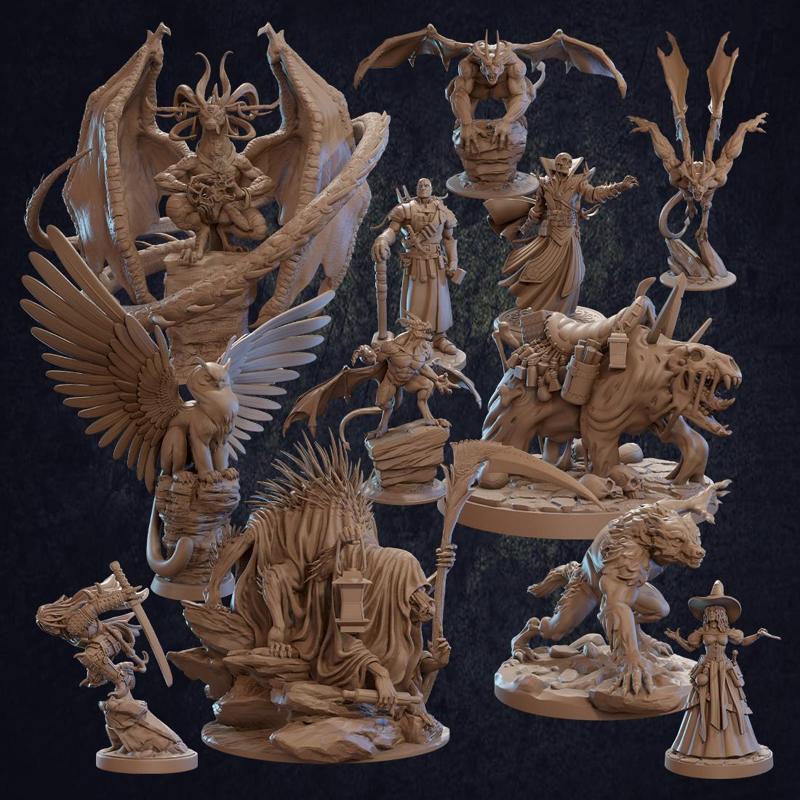 Arcane Dragon and Trapper Pack - Presupported