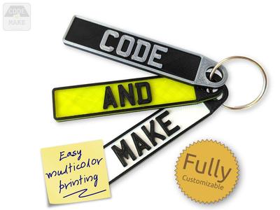 Personalised EU/UK/GB Vehicle Registration Number Plate Keyring