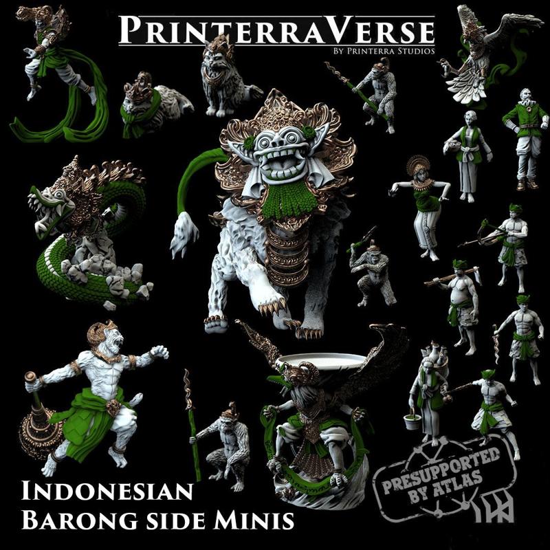 006 EMERALD Indonesian Myth - Barong Minis