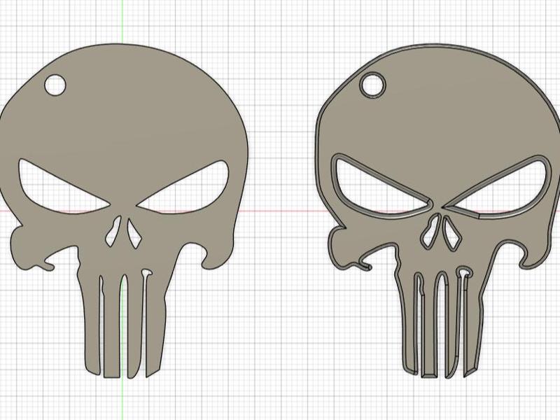 The Punisher Key Ring