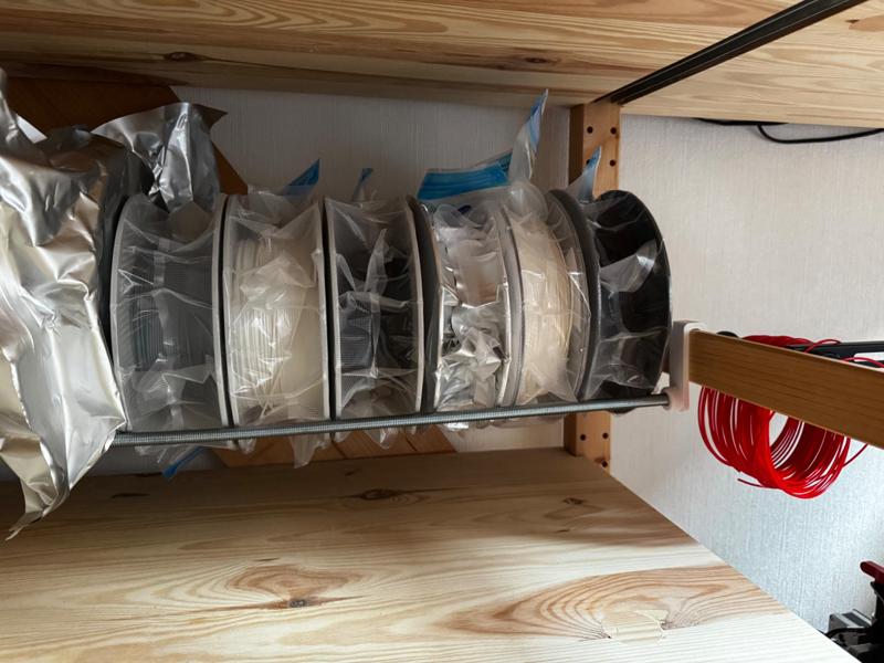 Spool holder for Ivar shelf