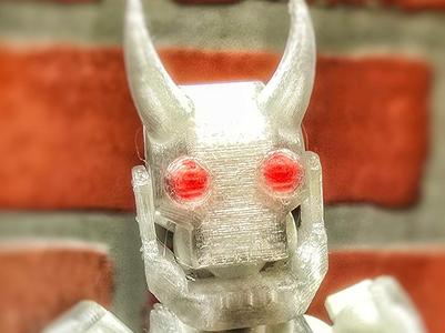 Horned, Moveable Jaw, Print in place dummy 13 head