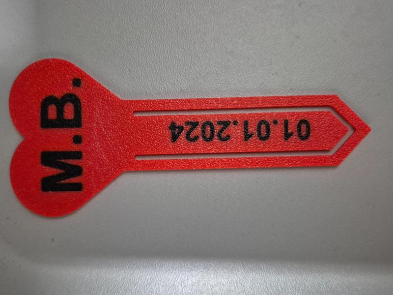 Bookmark "HEART" customizable