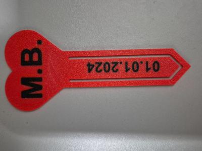 Bookmark "HEART" customizable