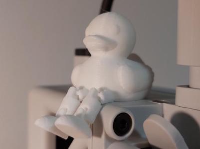Tiny Rubber Duck with flexi articulated legs