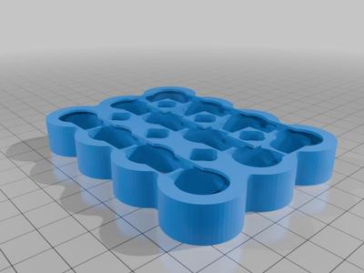 3S4P 21700 Li-on cell holder