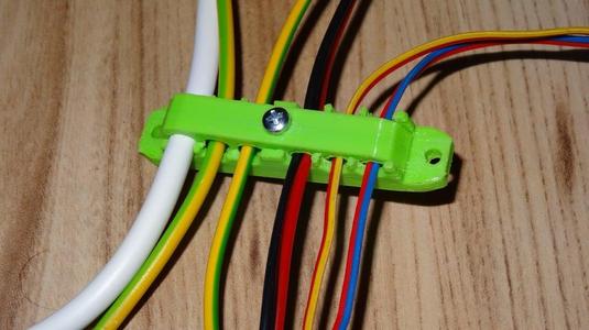 Wall cable organizer