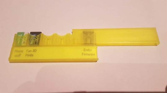 Slim micro SD wallet holder with cap and 12mm label slot