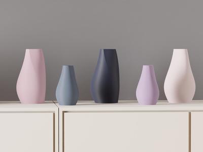 Stylish Modern Vase. Easy print Sculptural Vase