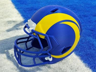 Los Angeles LA Rams NFL Football Helmet