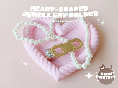 Heart shaped jewellery holder