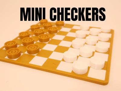 Mini Checkers Game  - Travel - Small