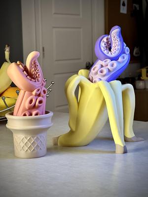 Tentanana & Tentacone - Print-in-Place