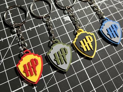 Keychain Harry Potter - Hogwarts Houses and Colors