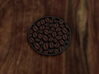 Coffee beans coasters