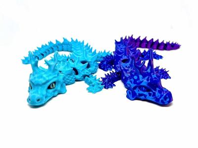 Robust articulated rough scale dragon with horns!