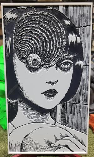 Azami Kurotani Uzumaki Manga Panel Hueforge