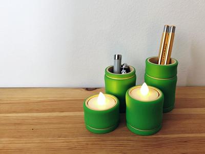 Bamboo-Inspired Holders